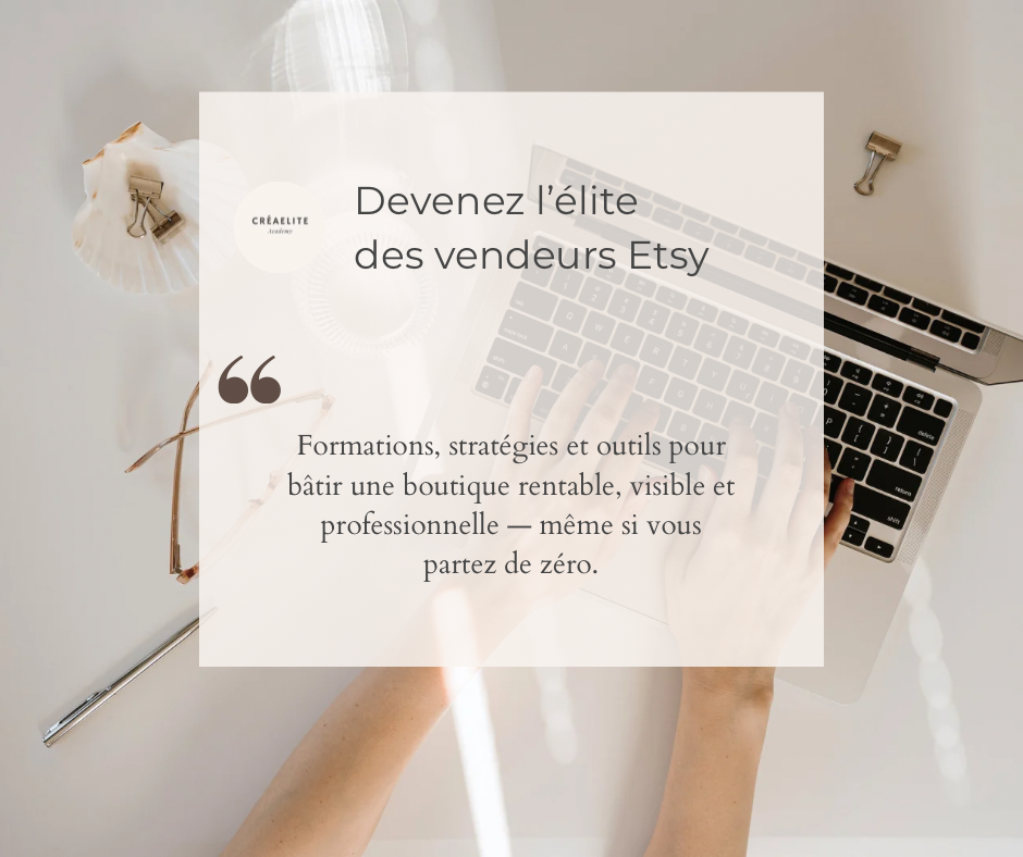 Coaching et guide pour vendre sur etsy