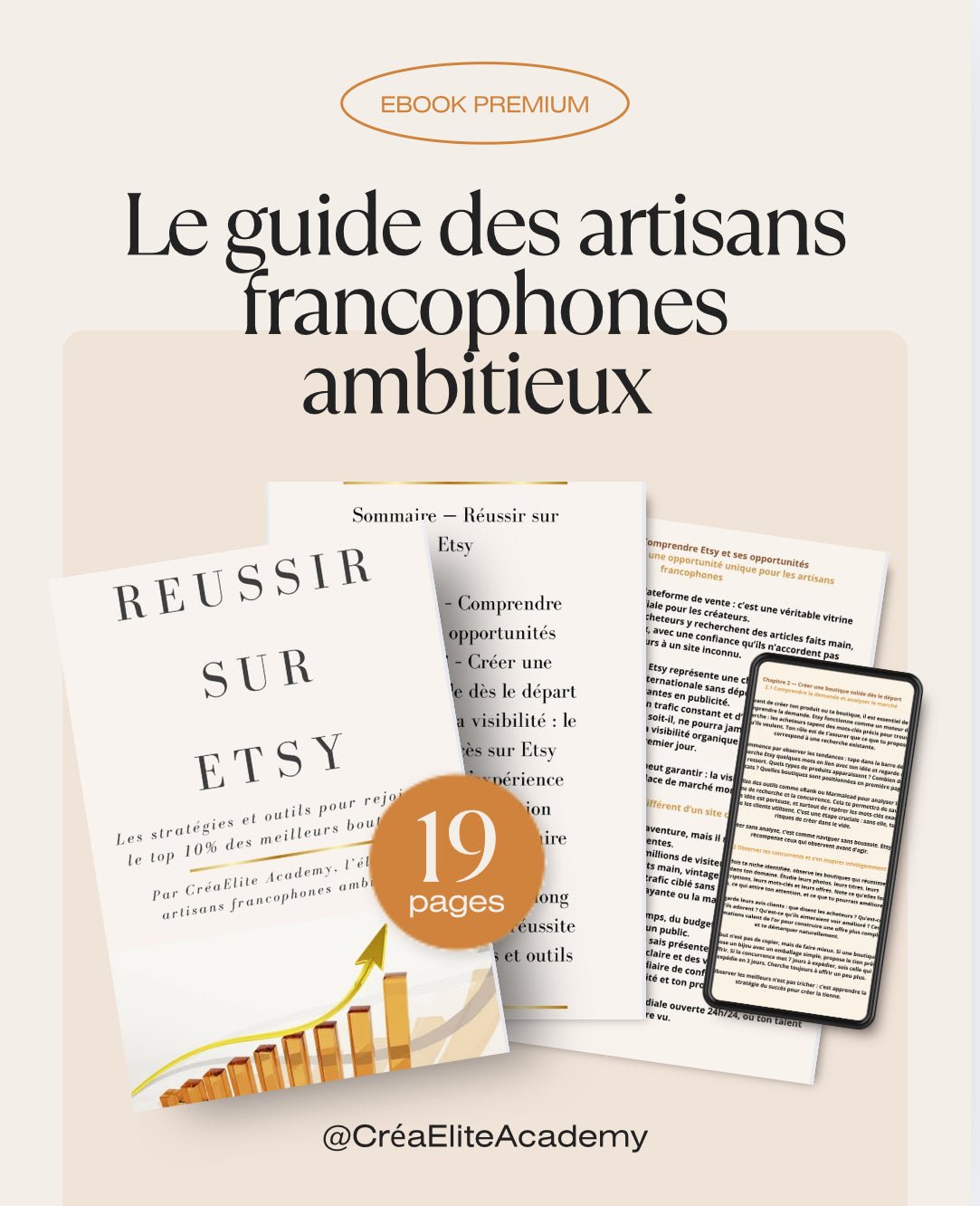 Réussir sur Etsy – Le guide complet pour lancer une boutique rentable (Stratégies 2025) - CréaEliteAcademy
